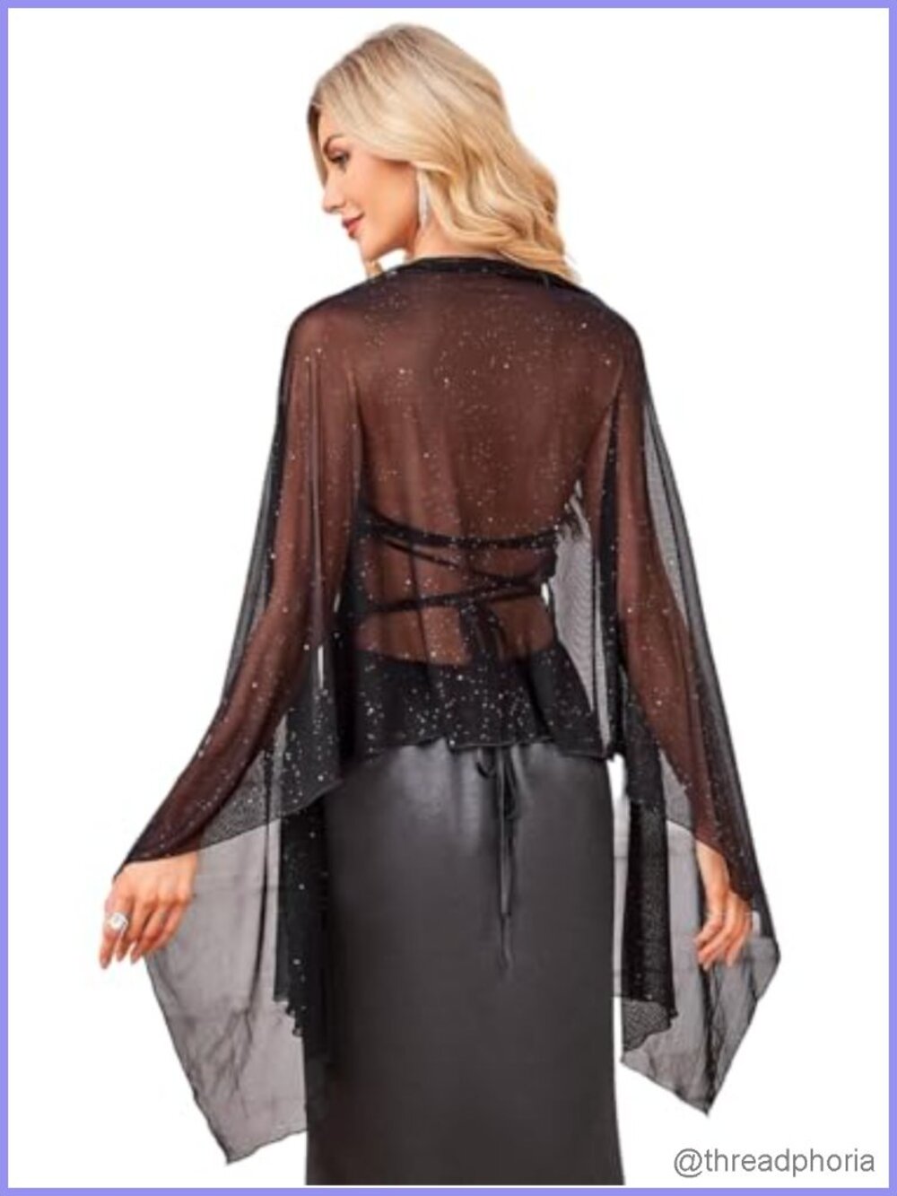Sparkly Sheer Mesh Shawl Wrap for Evening Dresses Bridesmaid Scarf
